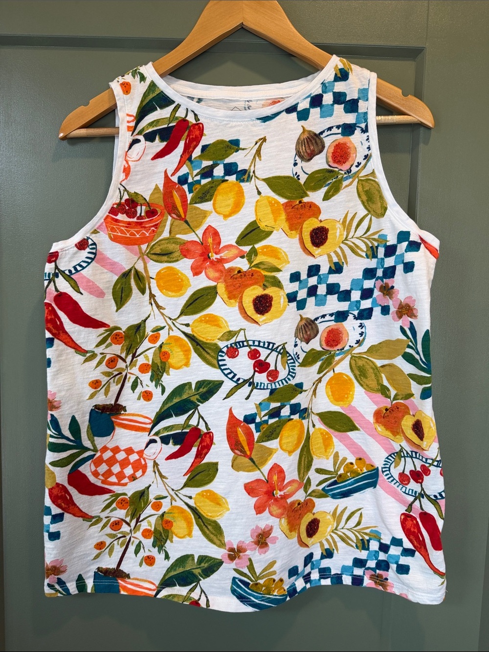 St. John's Bay Tall Crew Neck Sleevelss Tank Top